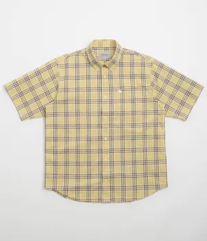 Carhartt Niven Short Sleeve Shirt - Niven Check / Straw / Wax