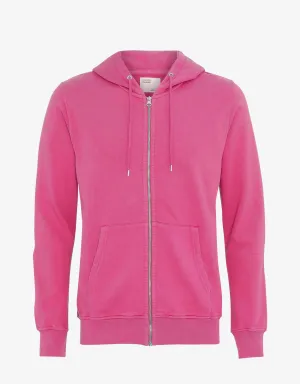 Classic Organic Zip Hood - Bubblegum Pink
