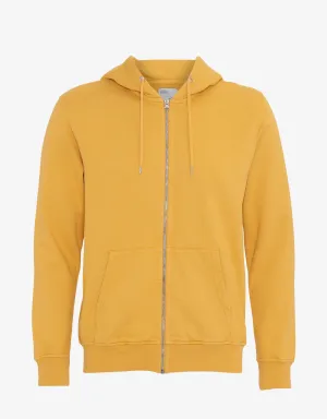 Classic Organic Zip Hood - Burned Yellow