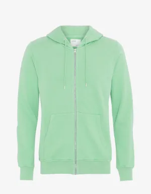 Classic Organic Zip Hood - Faded Mint