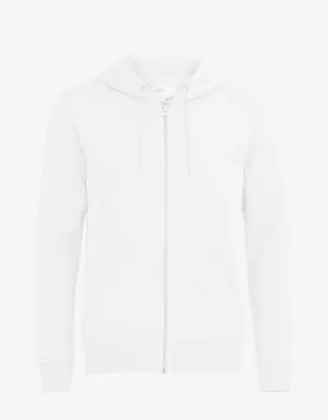 Classic Organic Zip Hood - Optical White