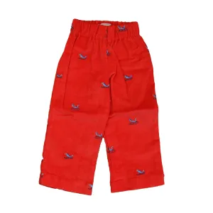Classic Prep Boys Tomato with Sleighs Corduroy Pants