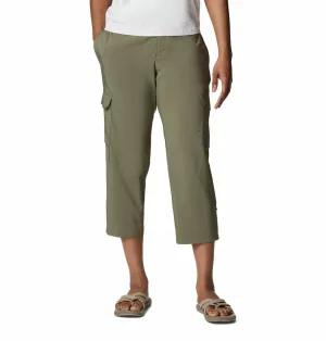 Columbia Women Green Omni-Shade Silver Ridge Utility Capri