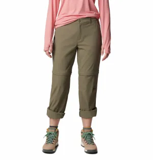 Columbia Women Green Omni-Shield Leslie Falls Convertible Pant