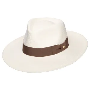 Failsworth Hats Chatsworth Panama Fedora Hat - Bleach-Taupe