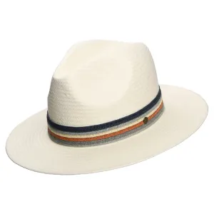 Failsworth Hats Corsica Toyo Straw Fedora Hat - Bleach