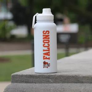 Falcons Soft Touch 34oz White Sport Bottle