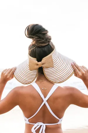 Foldable Bow Stripe Visor *Online Only*