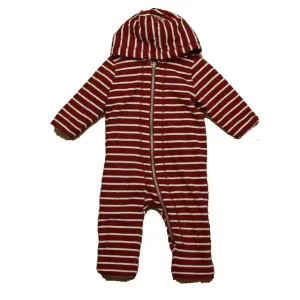 Hanna Andersson Boys Maroon Stripe Long Sleeve Outfit