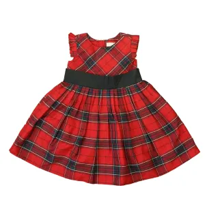 Hope & Henry Girls Red | Black Plaid Special Occasion Dress