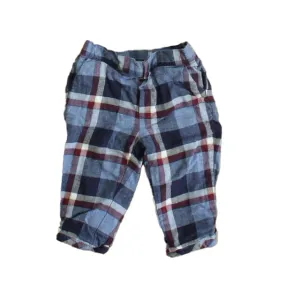Janie and Jack Boys Blue Plaid Pants