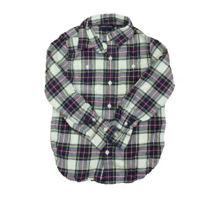 Janie and Jack Boys Blue | Red | Yellow Plaid Button Down Long Sleeve