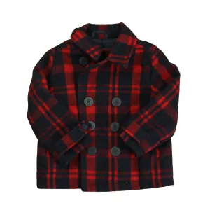 Janie and Jack Boys Red | Navy Winter Coat