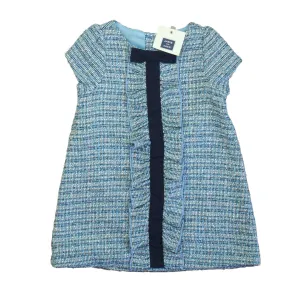 Janie and Jack Girls Blue Tweed Dress