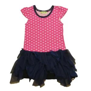 Little Mass Girls Pink | Navy Dress