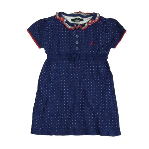 Nautica Girls Navy | White | Red Sweater Dress