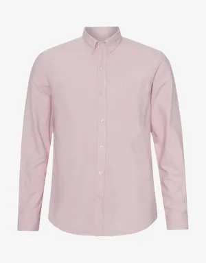 Organic Button Down Shirt - Faded Pink