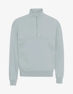 Organic Quarter Zip - Cloudy Grey