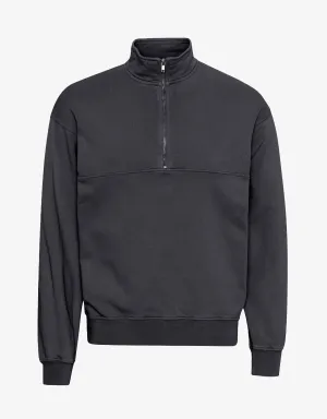 Organic Quarter Zip - Lava Grey