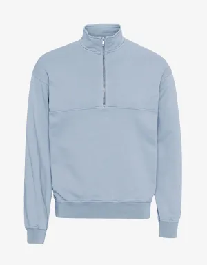 Organic Quarter Zip - Powder Blue