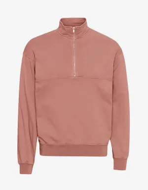 Organic Quarter Zip - Rosewood Mist