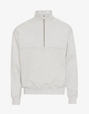 Organic Quarter Zip - Snow Melange