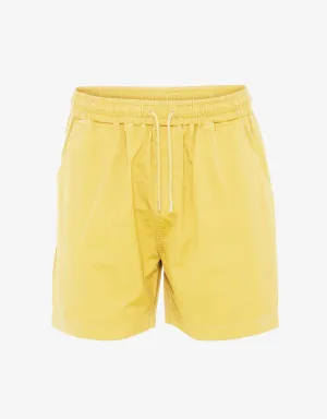 Organic Twill Shorts - Lemon Yellow
