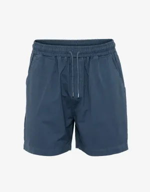 Organic Twill Shorts - Petrol Blue