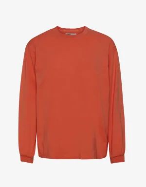 Oversized Organic LS T-shirt - Dark Amber