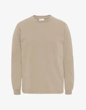 Oversized Organic LS T-shirt - Oyster Grey