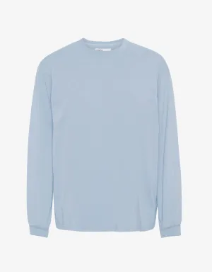 Oversized Organic LS T-shirt - Powder Blue