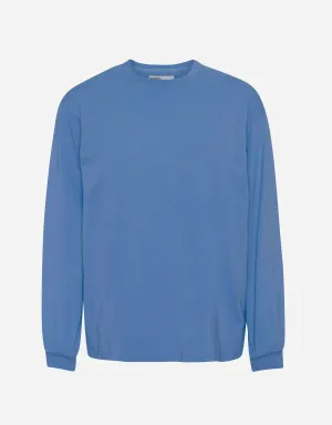 Oversized Organic LS T-shirt - Sky Blue