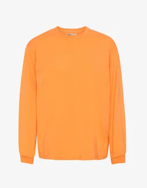 Oversized Organic LS T-shirt - Sunny Orange