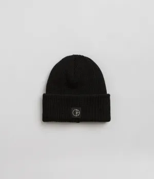 Polar Double Fold Merino Beanie - Black