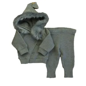 PomPomme Unisex Gray Apparel Sets