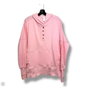 Sweatshirt Hoodie By Clothes Mentor In Pink, Size: M