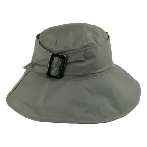 Whiteley Hats Water Resistant Rain Hat with Buckle - Olive