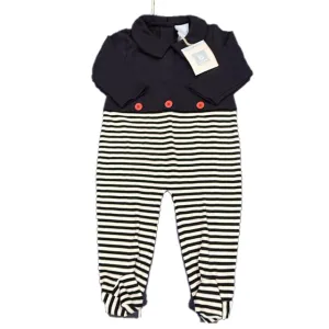 Bella Bliss Boys Navy Stripe Long Sleeve Outfit