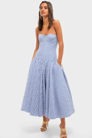 Blue Stripe Summers Dress