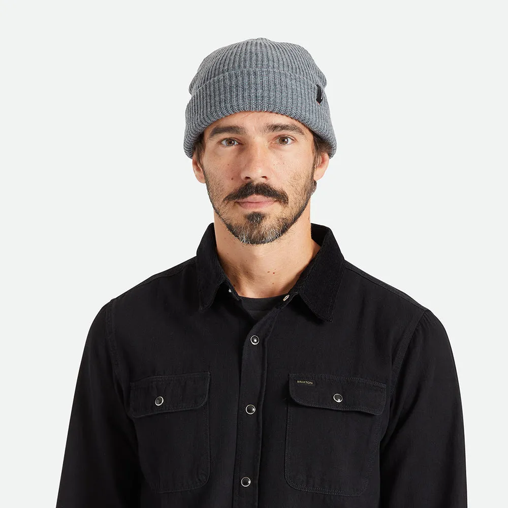 Brixton Hats Heist Cuffed Beanie Hat - Dark Grey