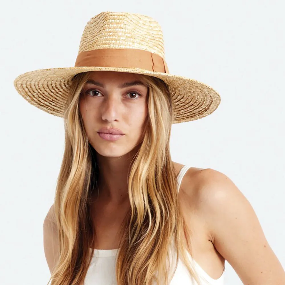 Brixton Hats Joanna Straw Sun Hat - Natural-Tan