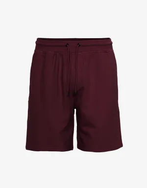 Classic Organic Sweatshorts - Oxblood Red