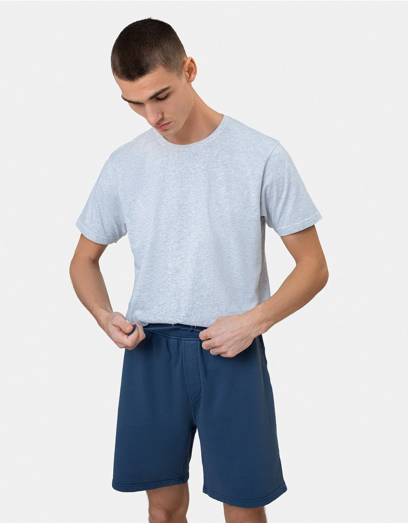 Classic Organic Sweatshorts - Oyster Grey