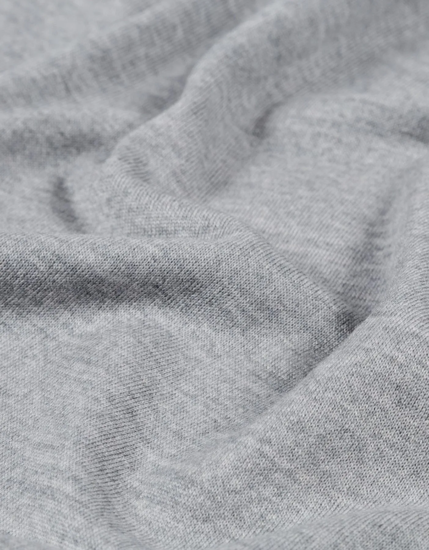 Classic Organic Zip Hood - Heather Grey