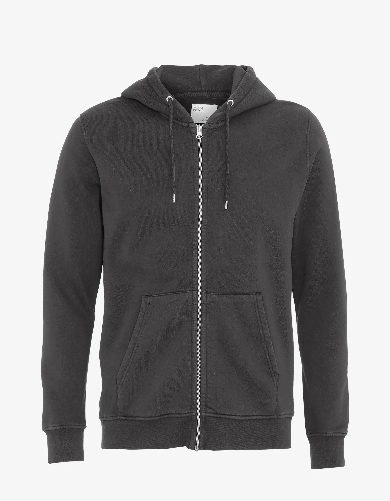 Classic Organic Zip Hood - Lava Grey
