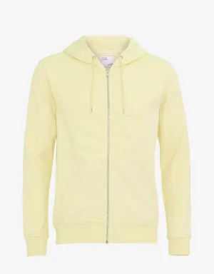 Classic Organic Zip Hood - Soft Yellow