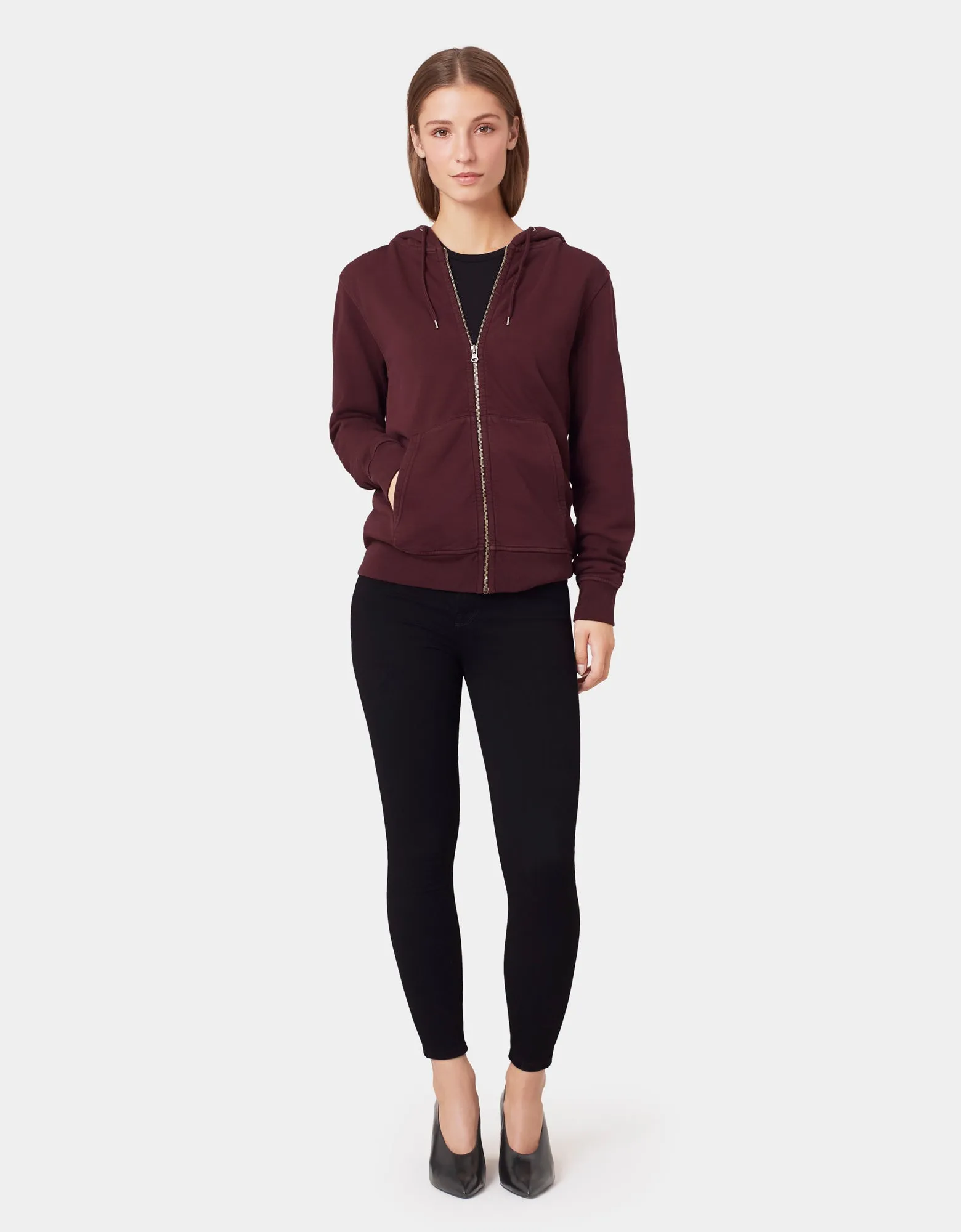Classic Organic Zip Hood - Spring Green