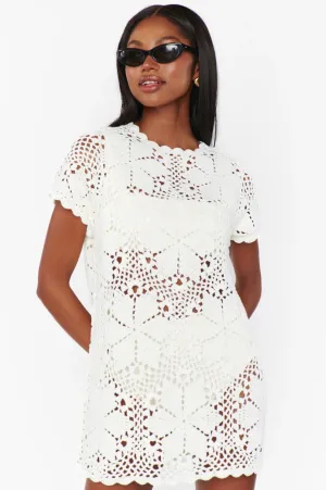 Cleo Coverup ~ Salty Floral Crochet