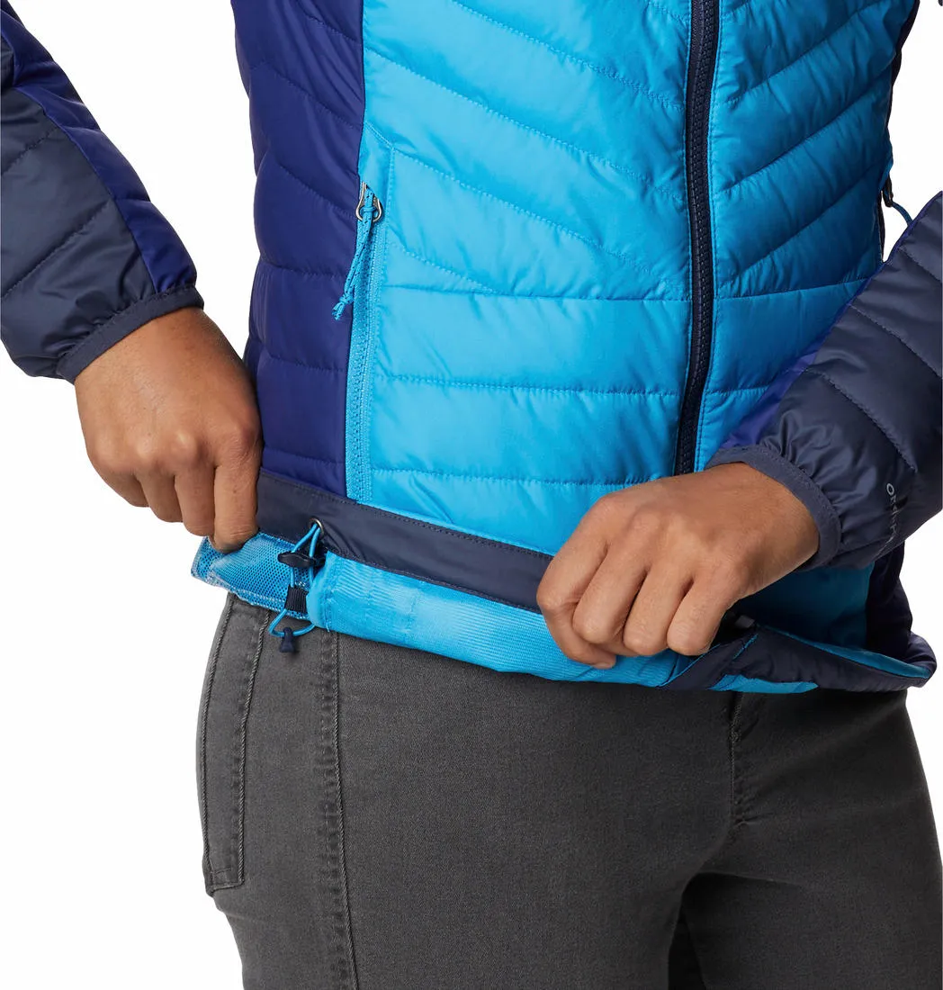Columbia Women Blue Omni-Heat Reflective Powder Lite II Jacket