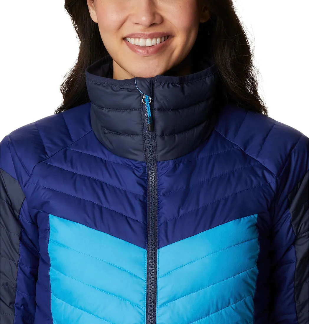 Columbia Women Blue Omni-Heat Reflective Powder Lite II Jacket